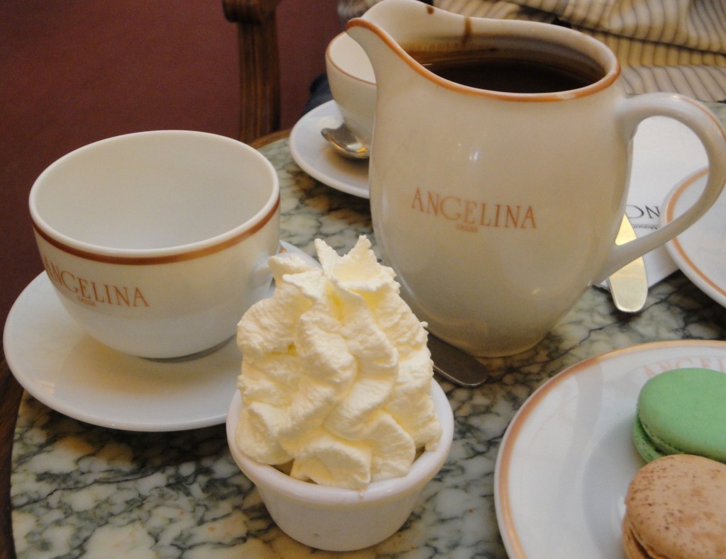Hot Chocolate at Cafe Angelina